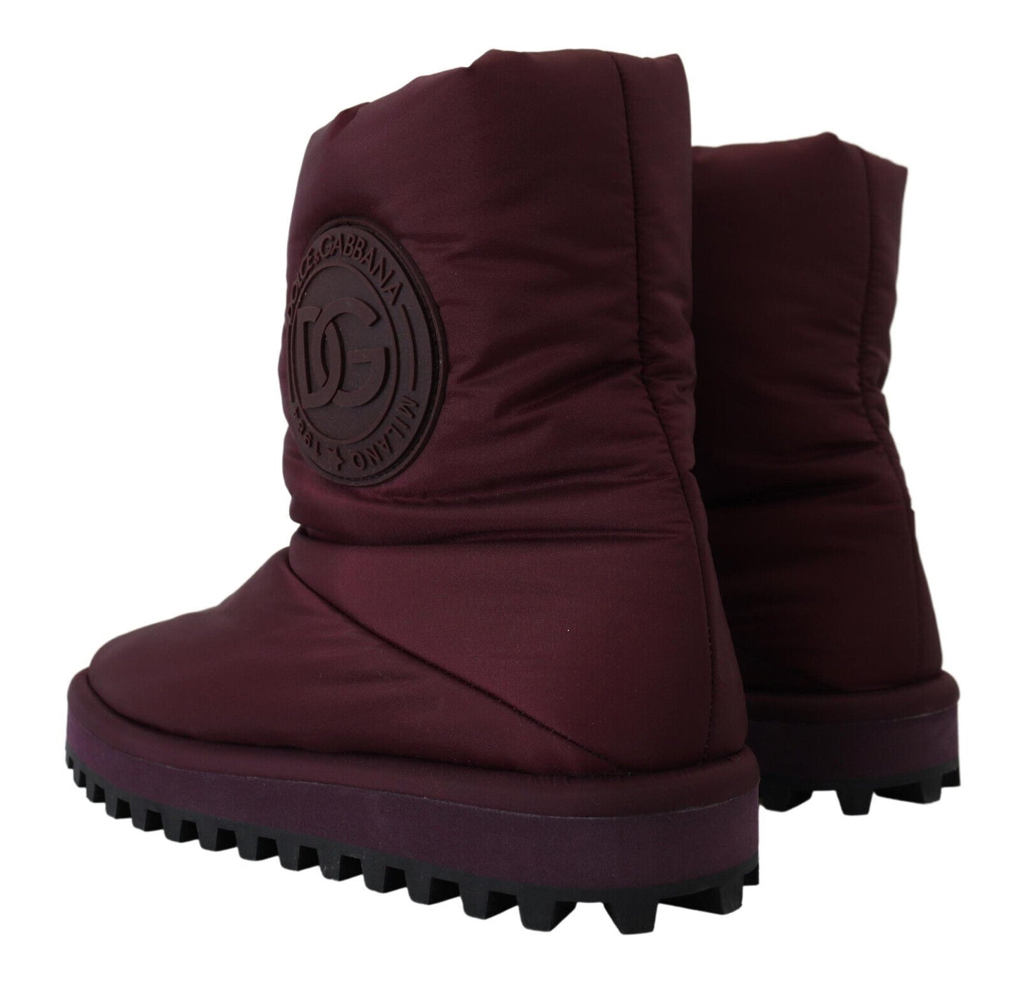Bordeaux Nylonstiefel Gepolsterte Halbschuhe