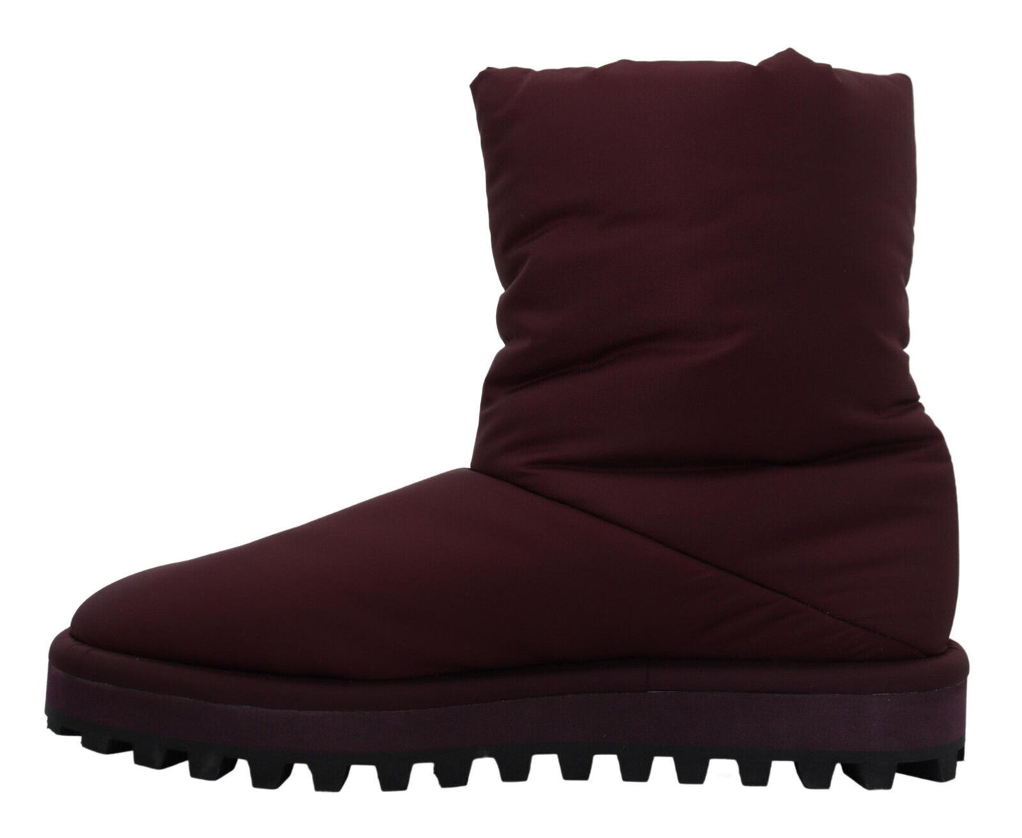 Bordeaux Nylonstiefel Gepolsterte Halbschuhe