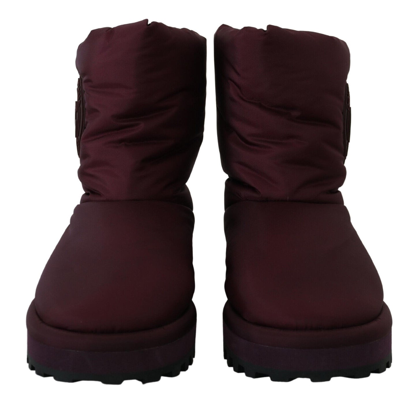 Bordeaux Nylonstiefel Gepolsterte Halbschuhe