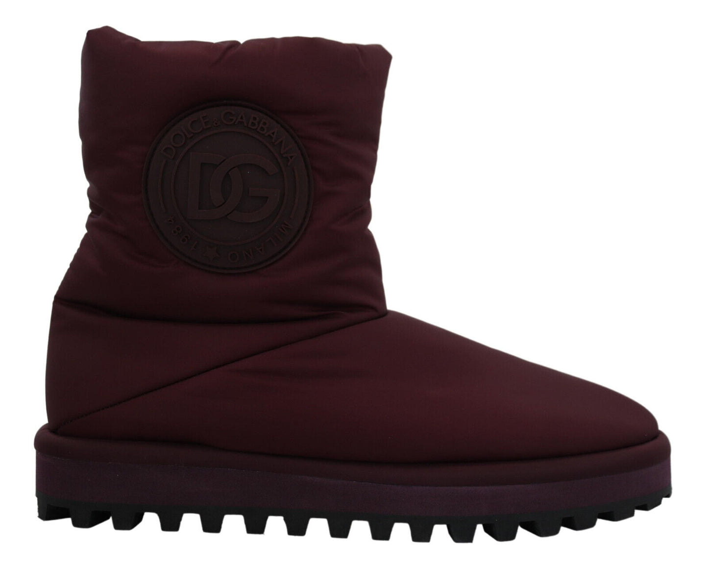 Bordeaux Nylonstiefel Gepolsterte Halbschuhe