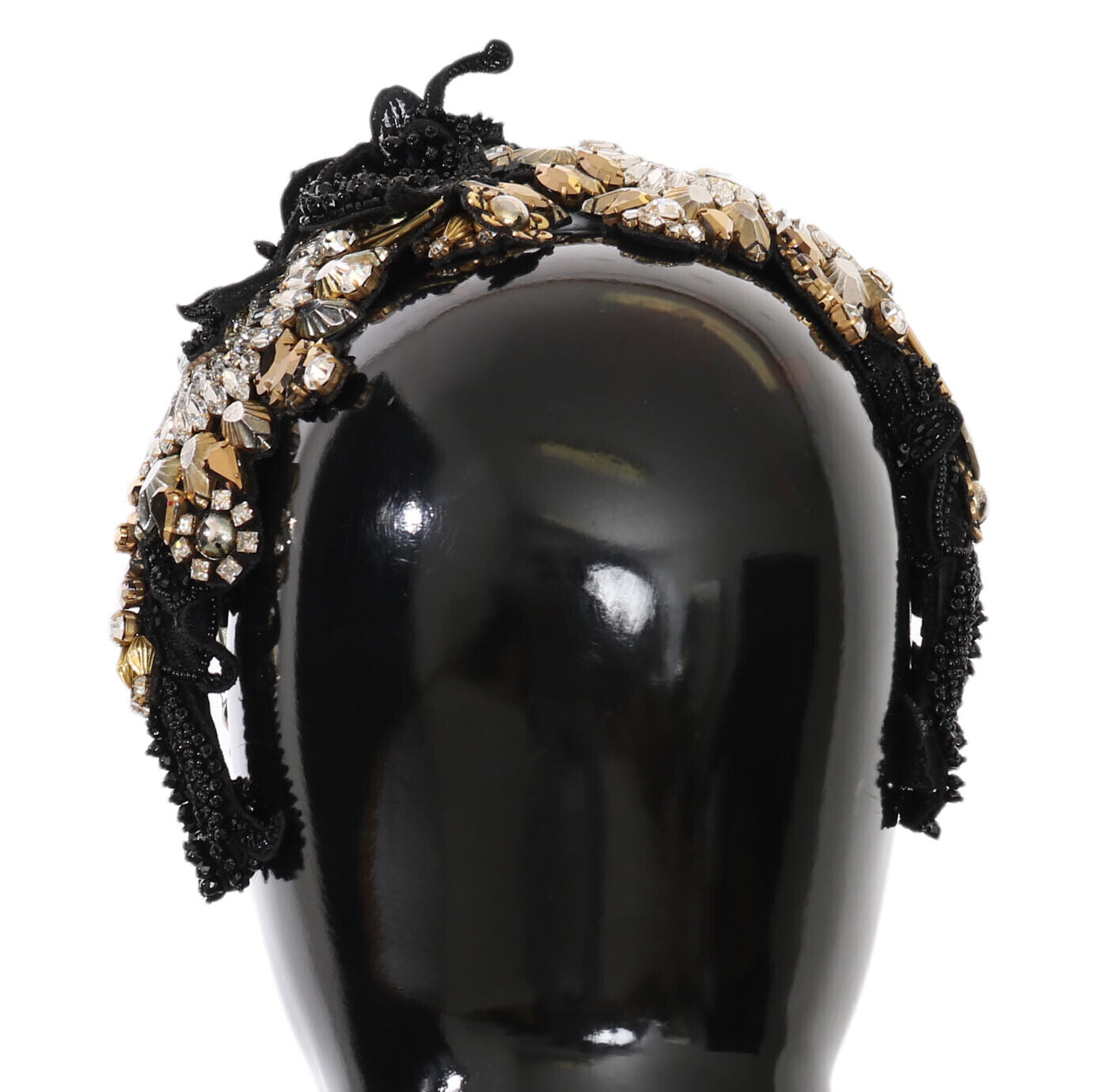 Weißgoldenes kristallbesetztes Diadem-Stirnband