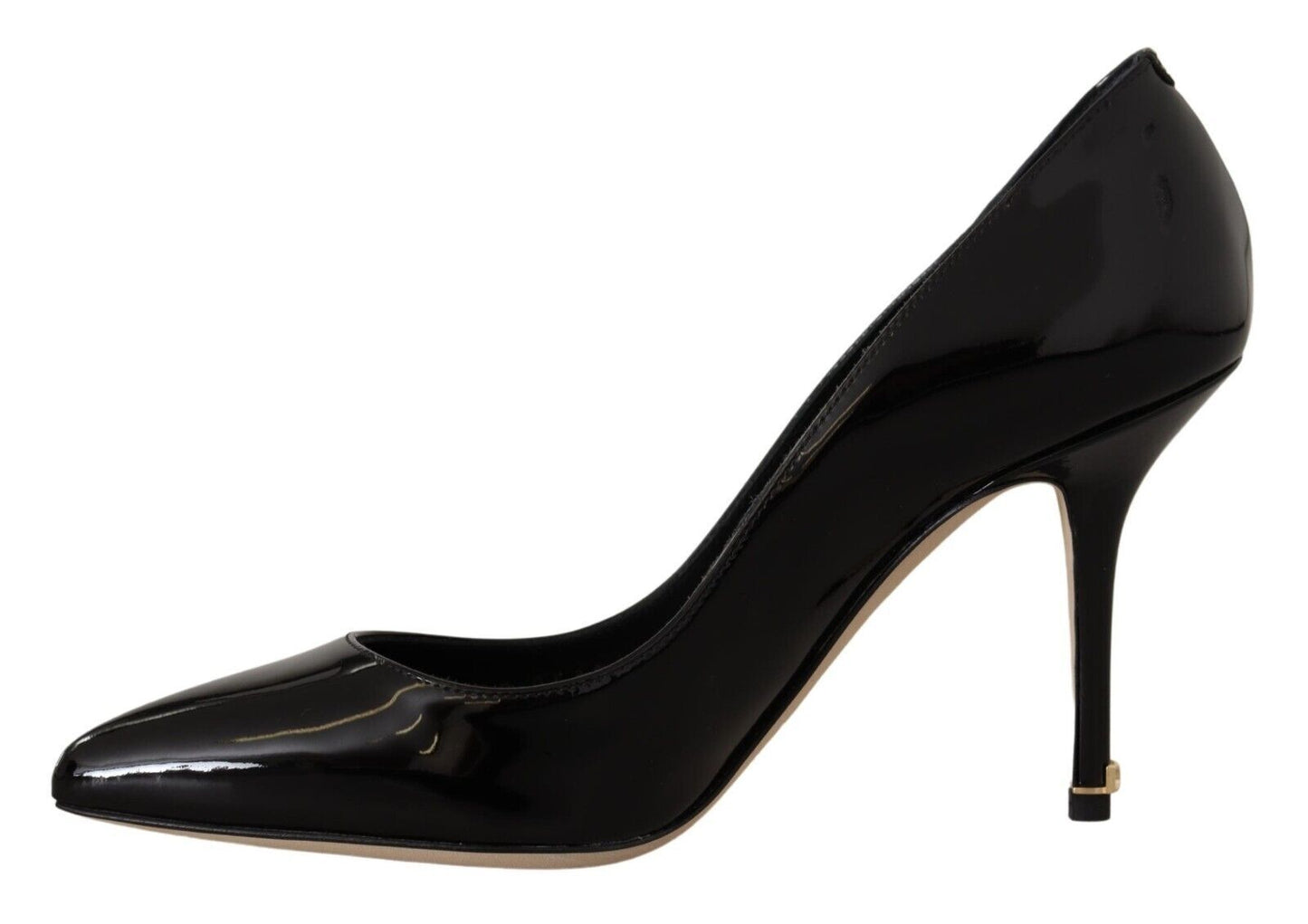 Schwarze Lackleder High Heels Pumps Schuhe