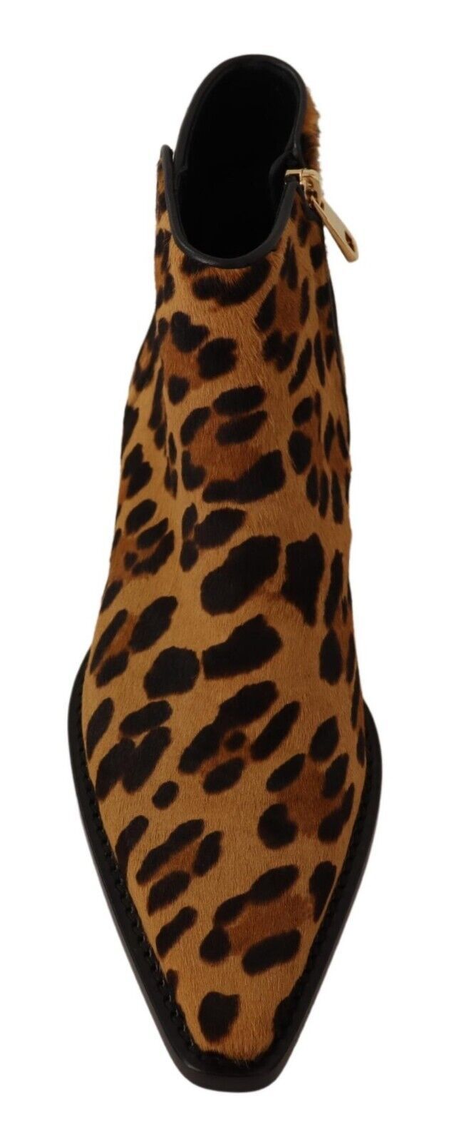 Braun Schwarz Leopard Leder Cowboy Stiefel Schuhe