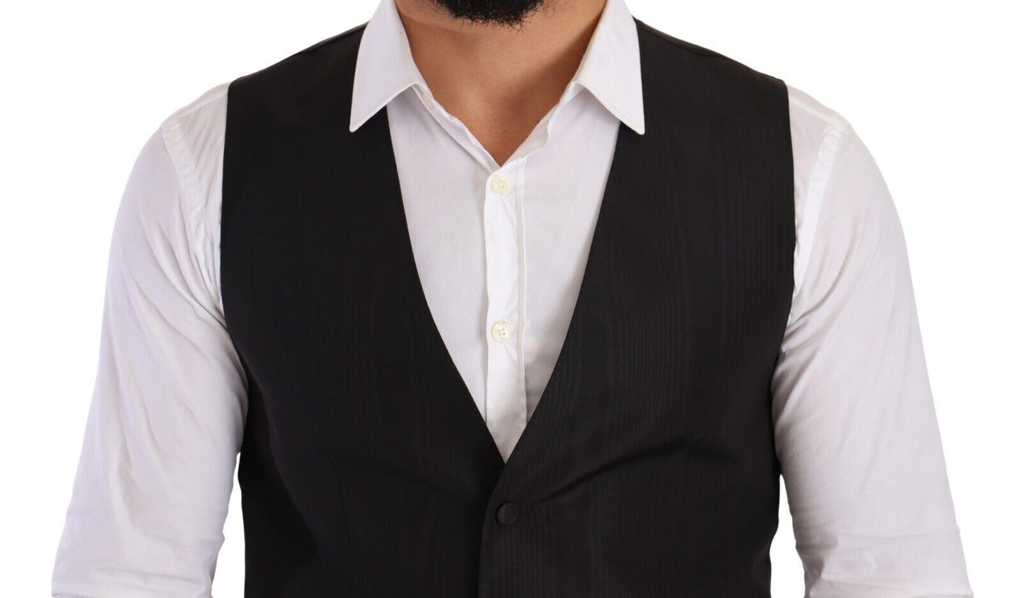 Graue Seidenweste Slim Fit Weste Formal Vest