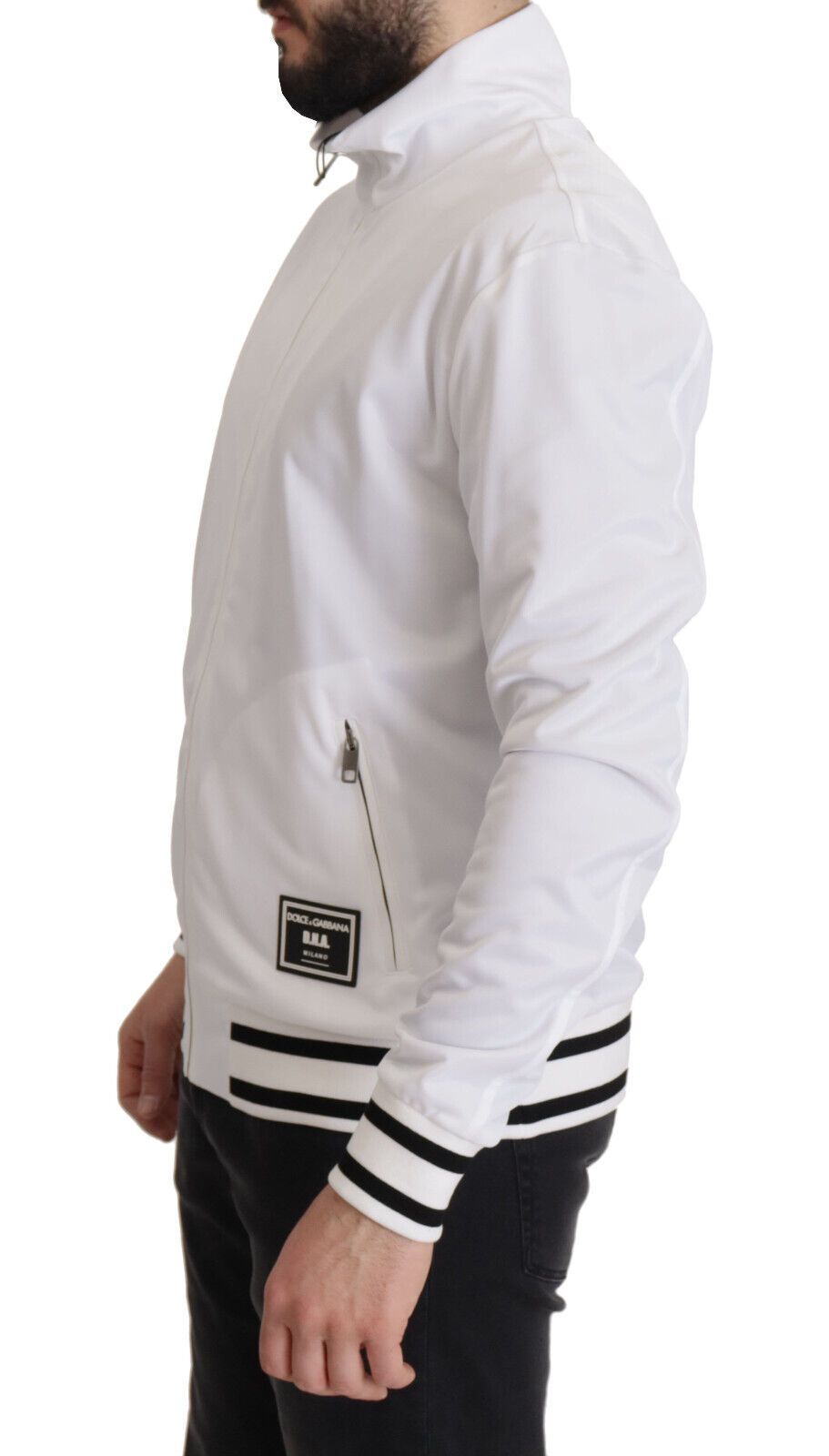 Weißer DG D.N.A. Zipper Stretch Pullover