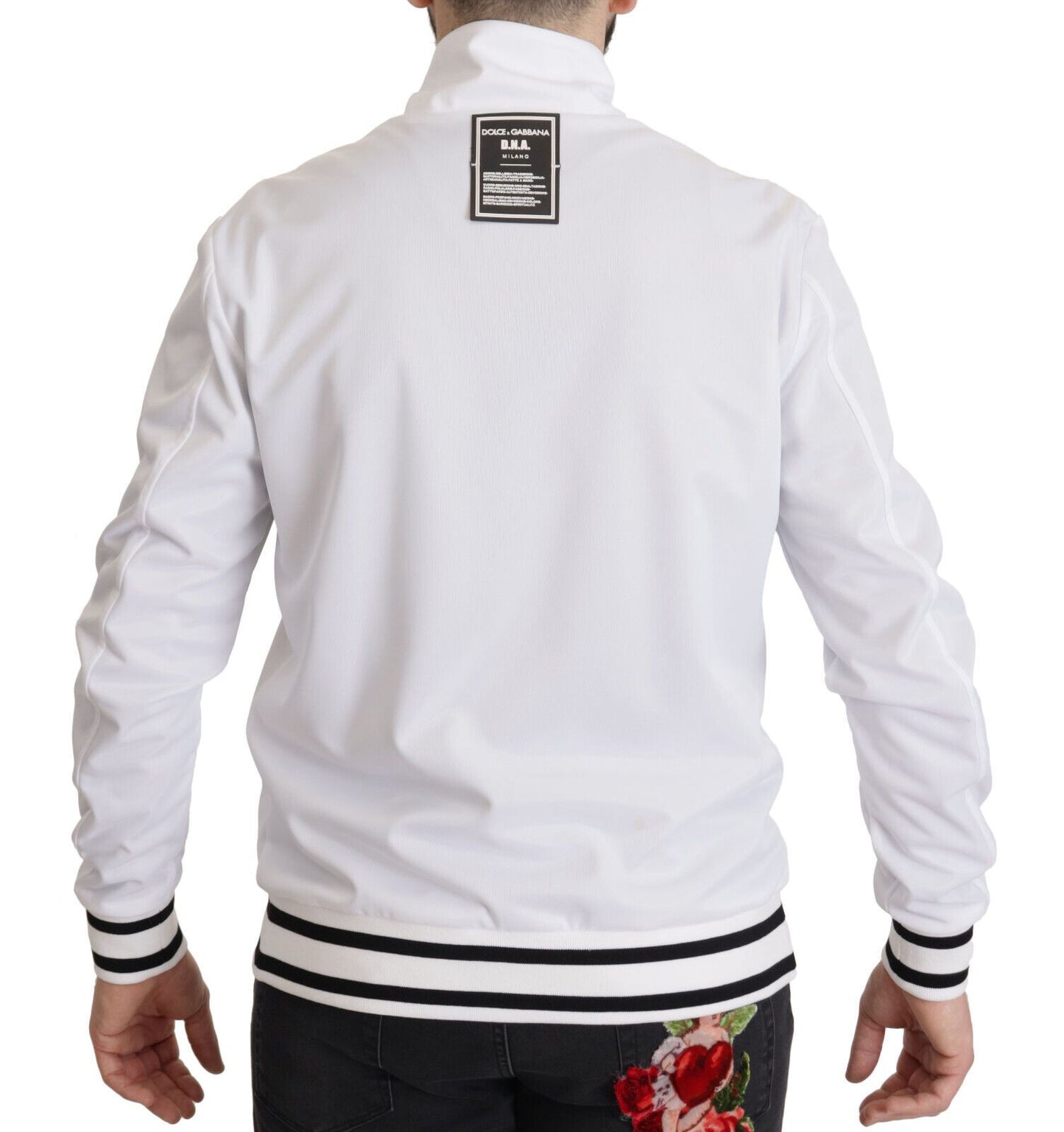 Weißer DG D.N.A. Zipper Stretch Pullover