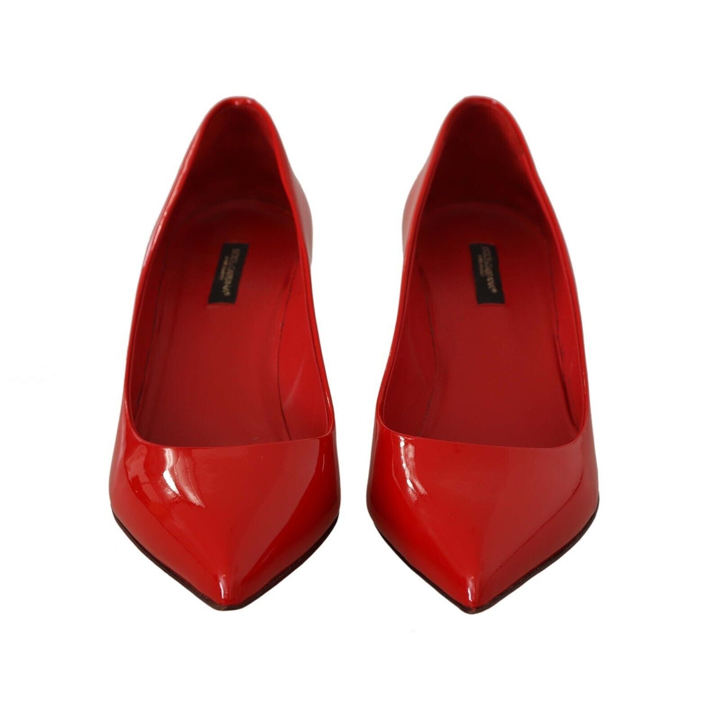 Rote Kitten Heels Pumps Lackleder Schuhe
