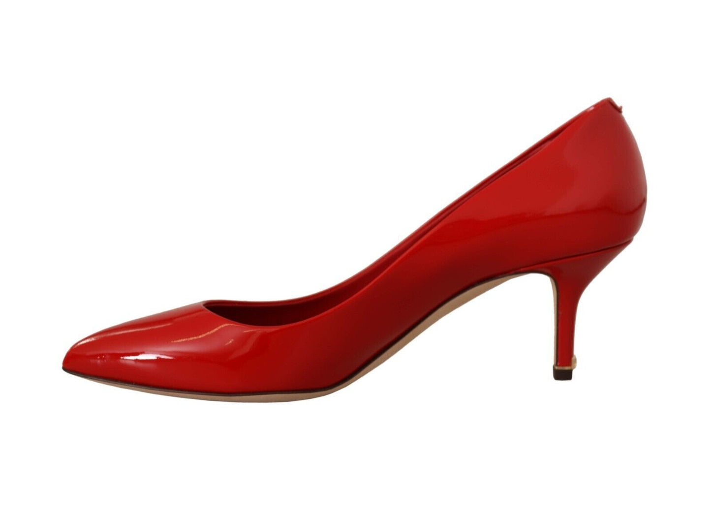 Rote Kitten Heels Pumps Lackleder Schuhe