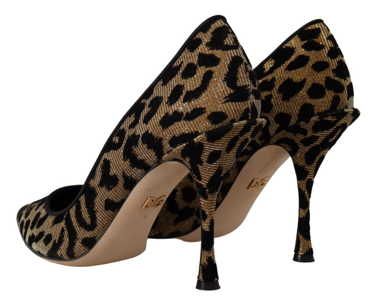 Braun Leopard Stiletto High Heels Pumps Schuhe