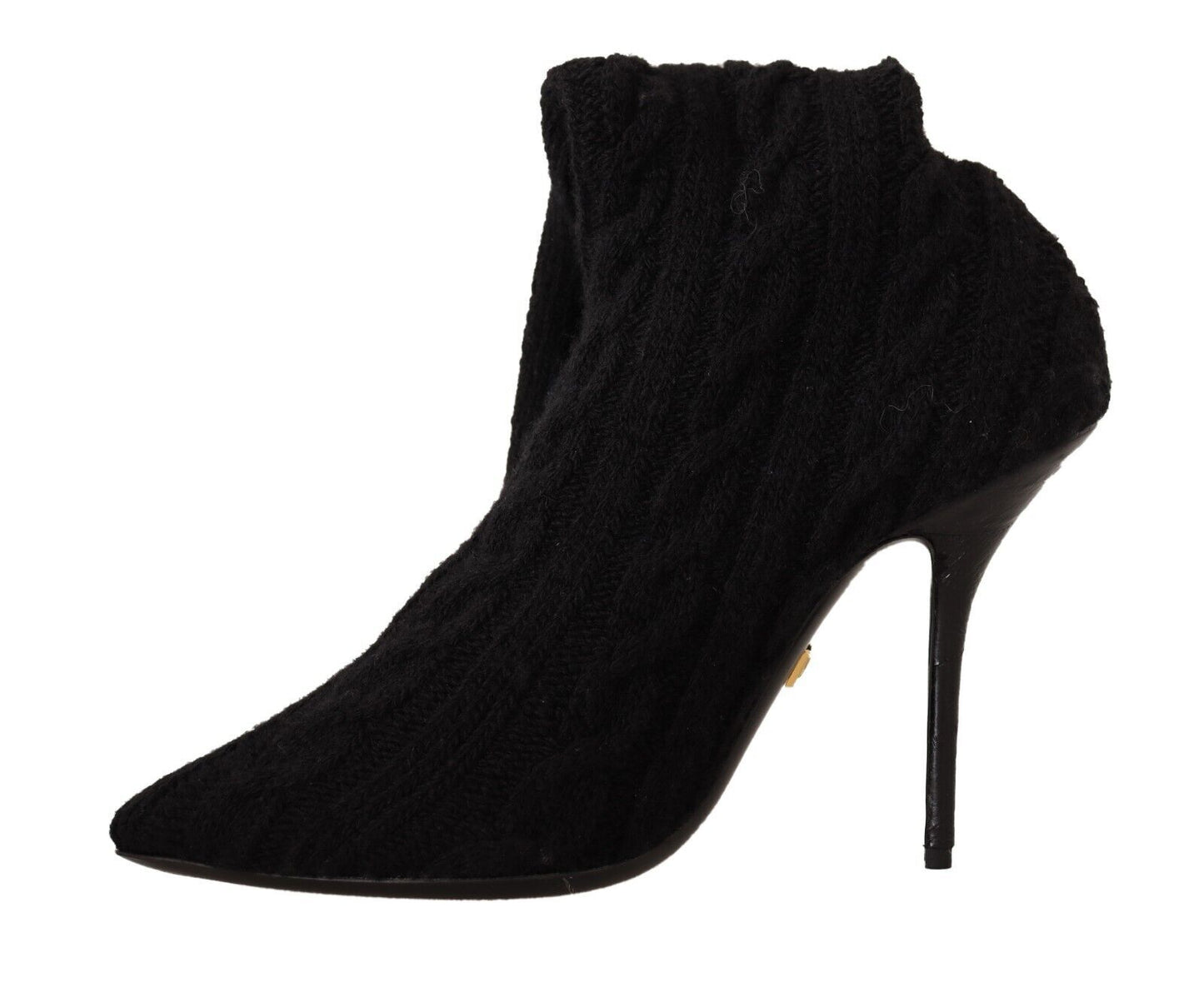 Schwarze Stretch-Socken Kniestrümpfe Schuhe