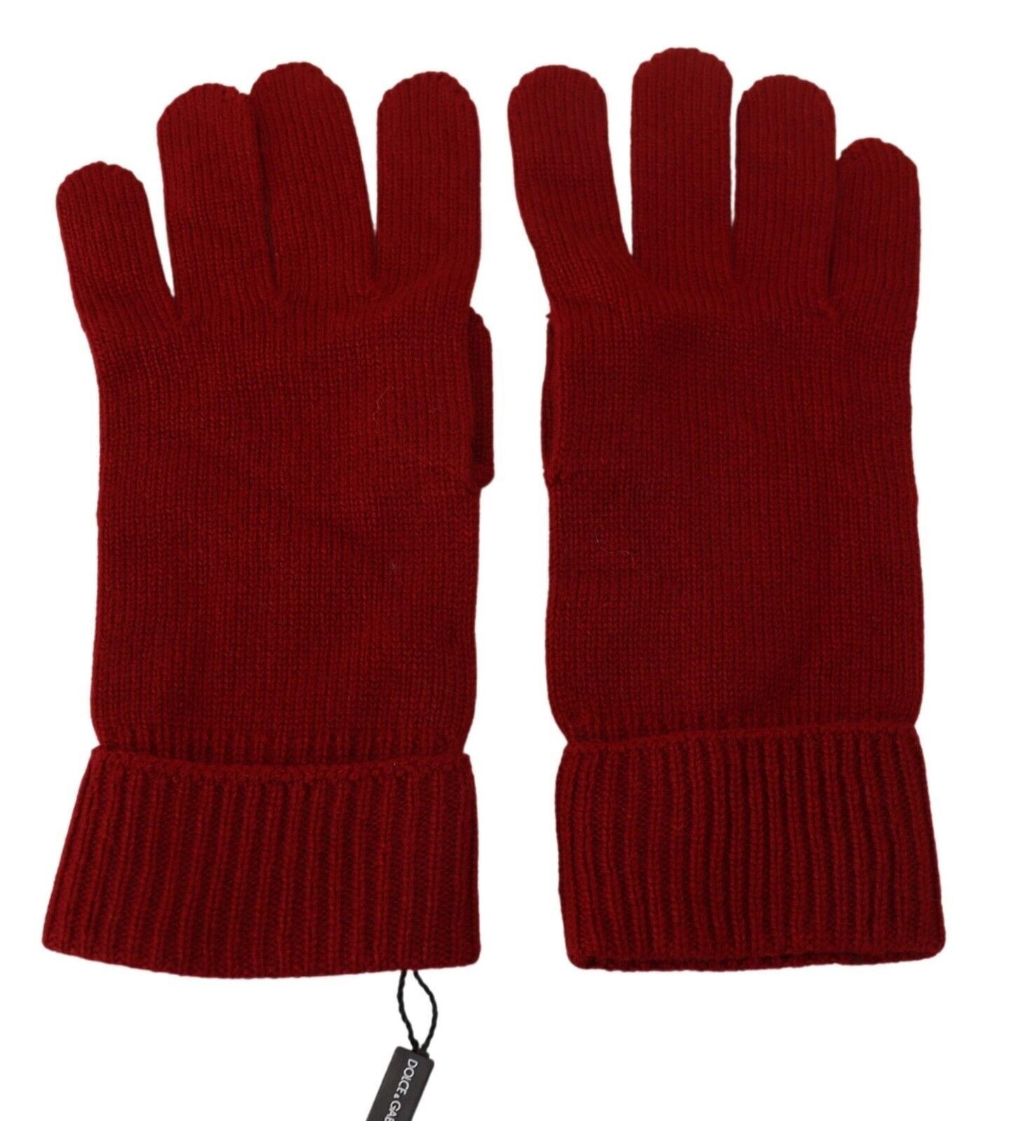 Rote 100% Kaschmir Strickhandschuhe Mitten Herrenhandschuhe