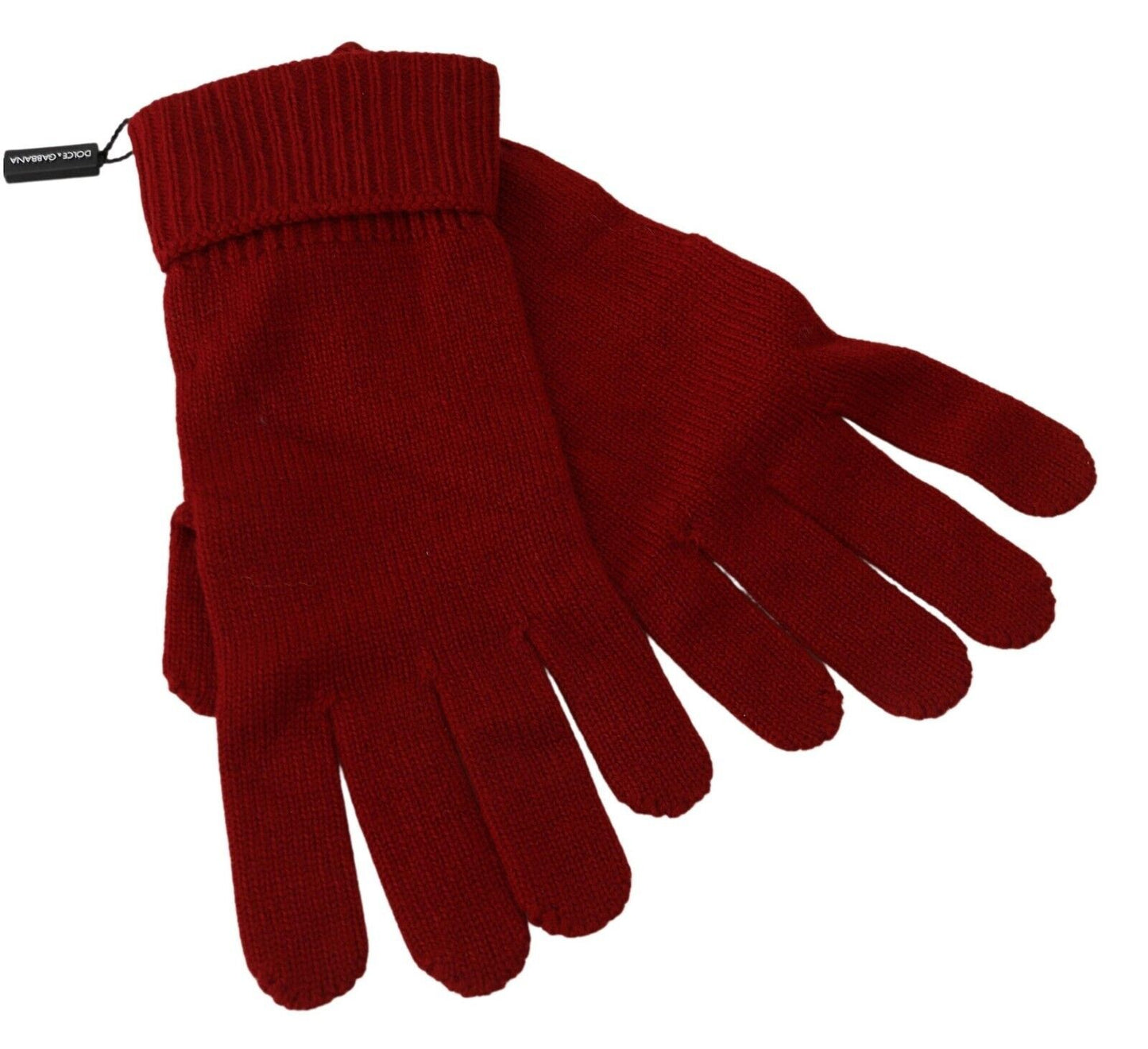 Rote 100% Kaschmir Strickhandschuhe Mitten Herrenhandschuhe