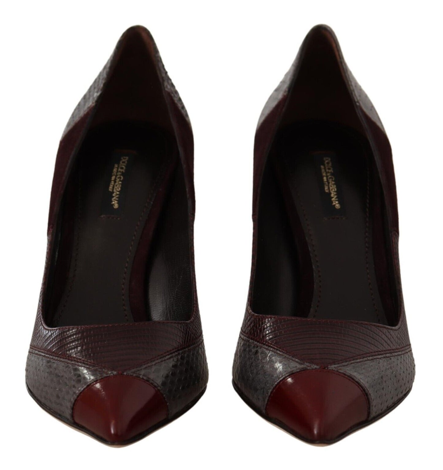 Multicolor Exotische Leder Absätze Pumps Schuhe