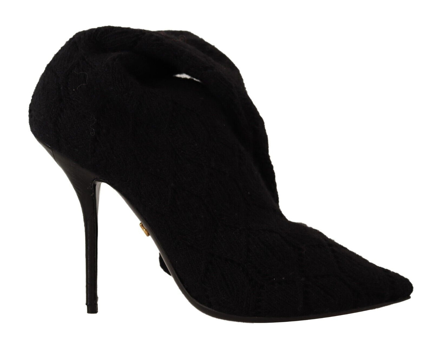Schwarze Stretch-Socken Kniestrümpfe Schuhe