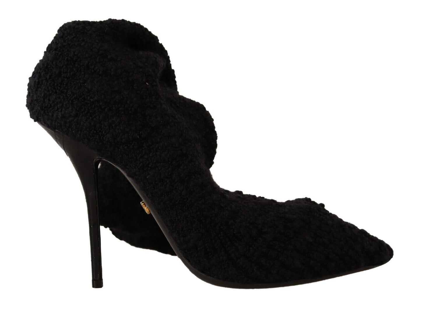 Schwarze Stretch-Socken Kniestrümpfe Schuhe
