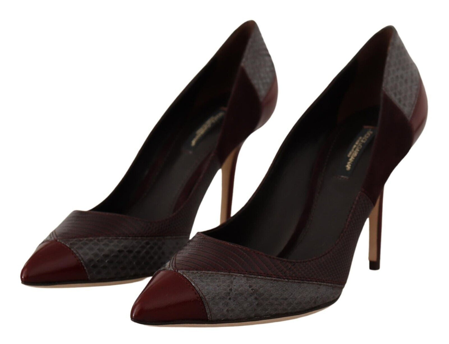 Multicolor Exotische Leder Absätze Pumps Schuhe