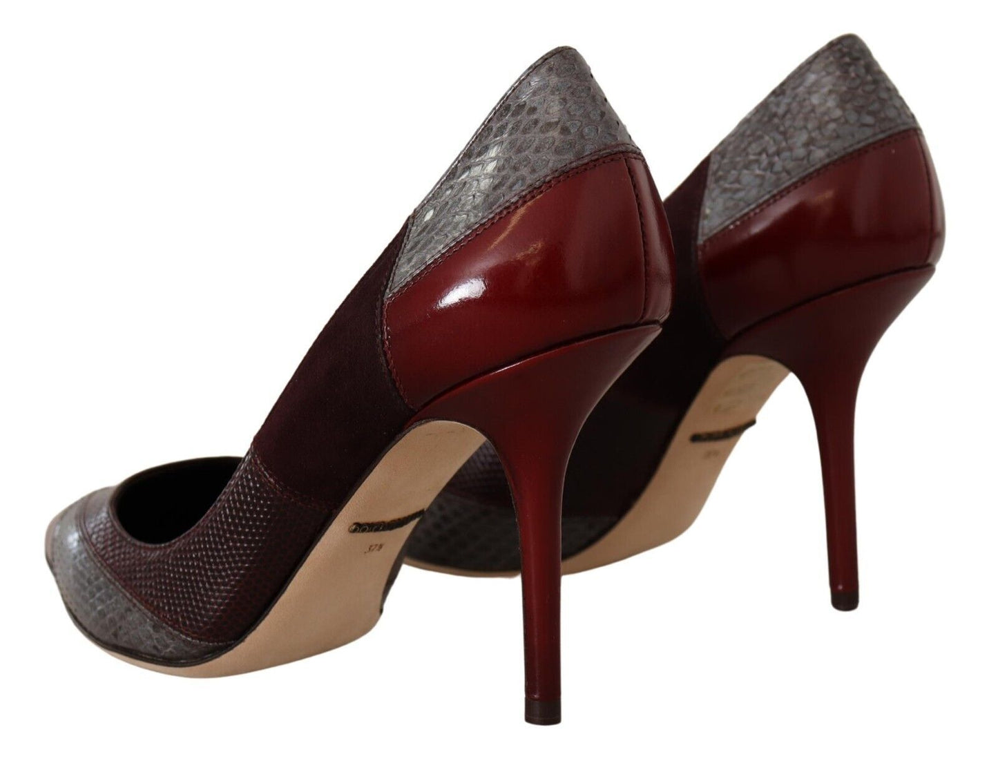 Multicolor Exotische Leder Absätze Pumps Schuhe