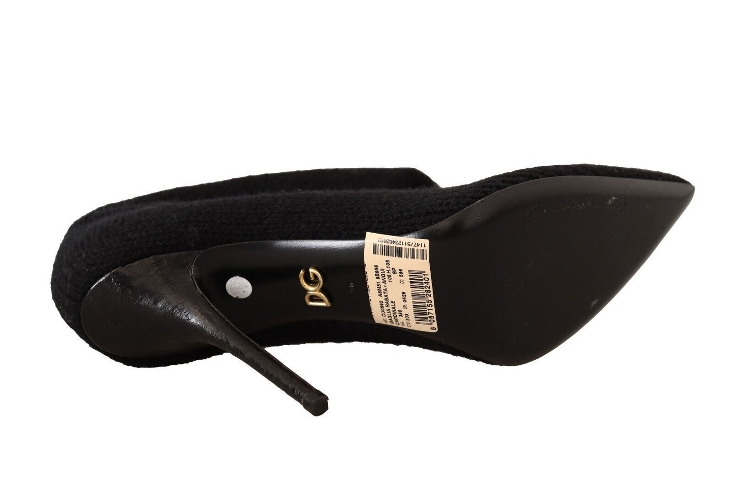 Schwarze Stretch-Socken Kniestrümpfe Schuhe