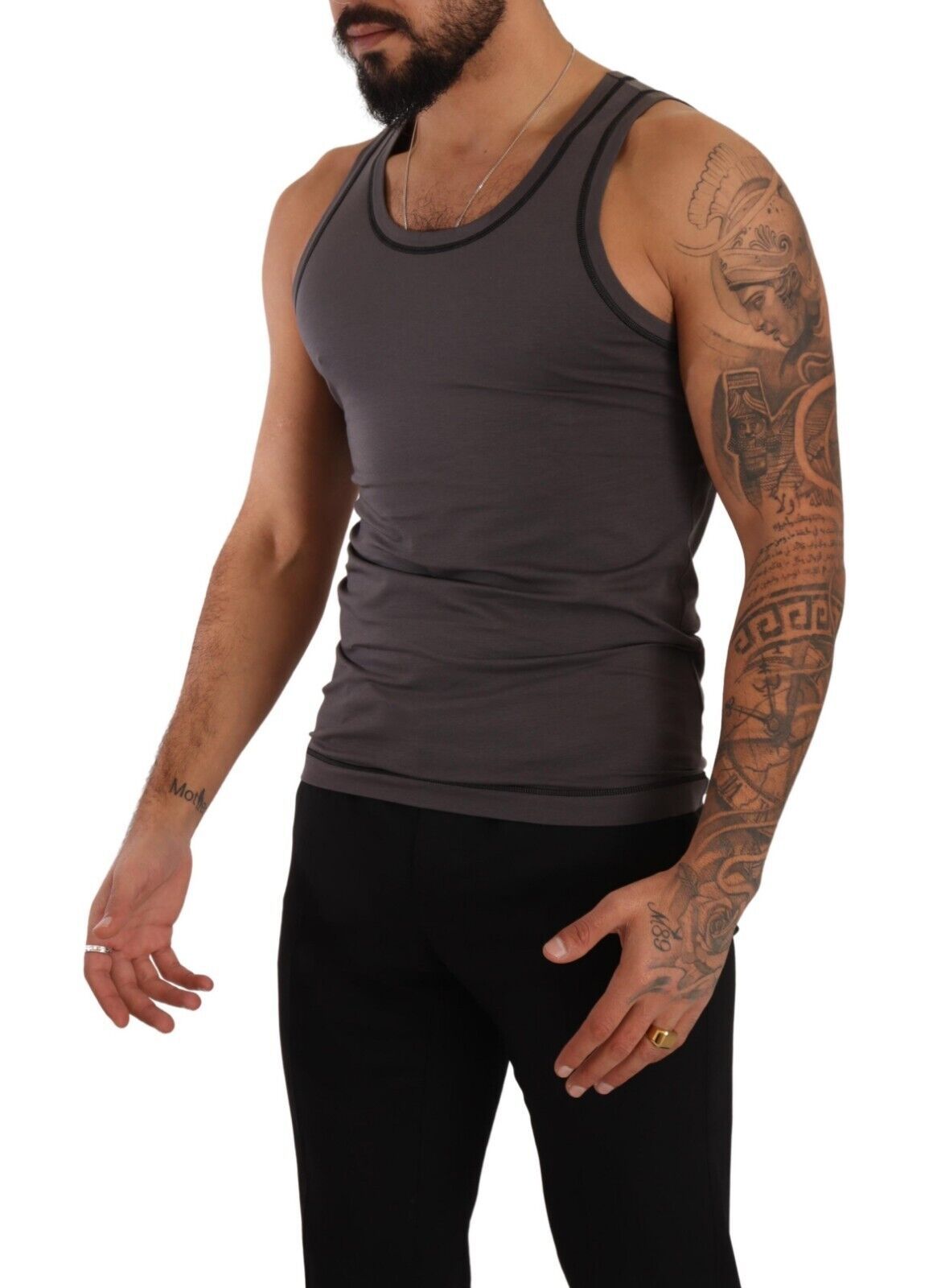Graues ärmelloses Baumwoll-Tank-Top T-Shirt Unterwäsche