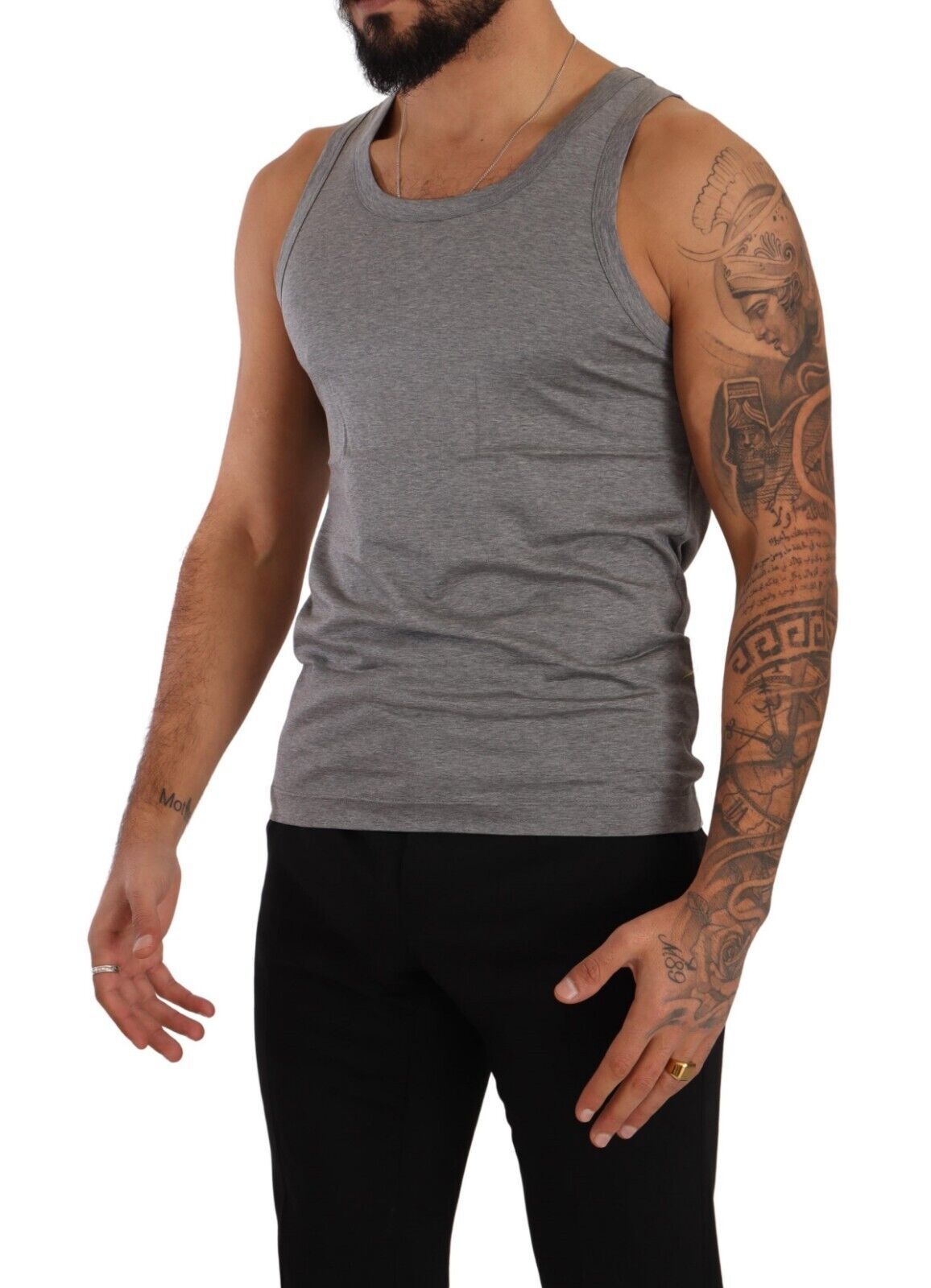 Graues ärmelloses Baumwoll-Tank-Top T-Shirt Unterwäsche