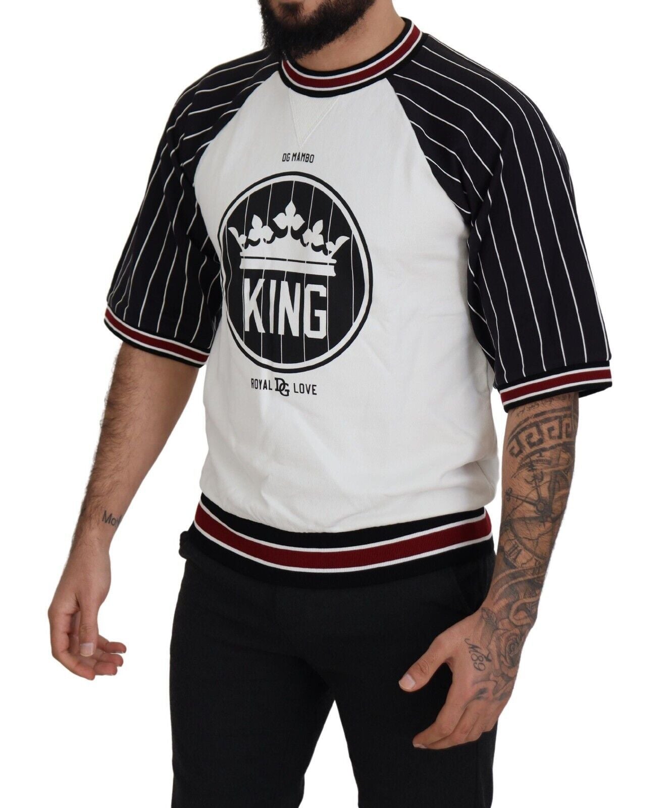 DGMillennials DG King Baumwoll-T-Shirt mit Rundhalsausschnitt