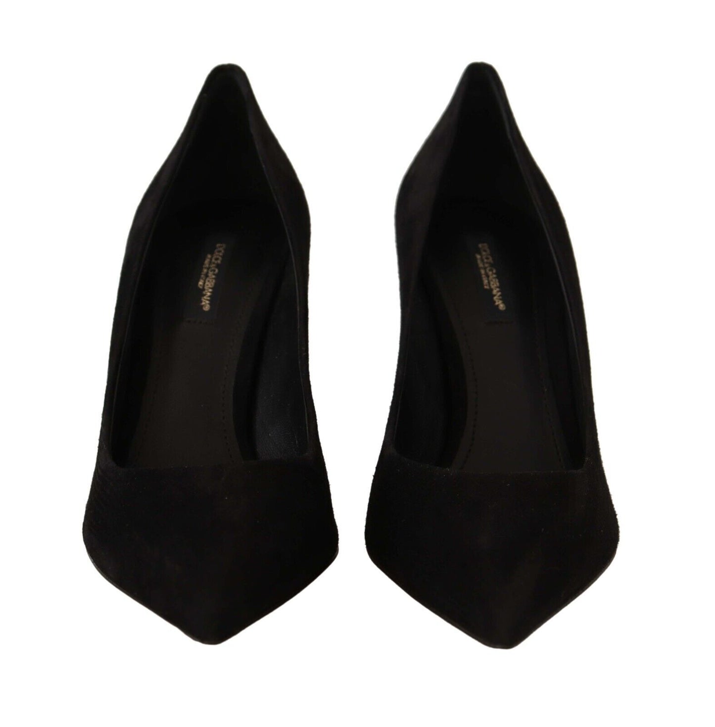 Schwarze Wildleder High Heels Pumps Klassische Schuhe