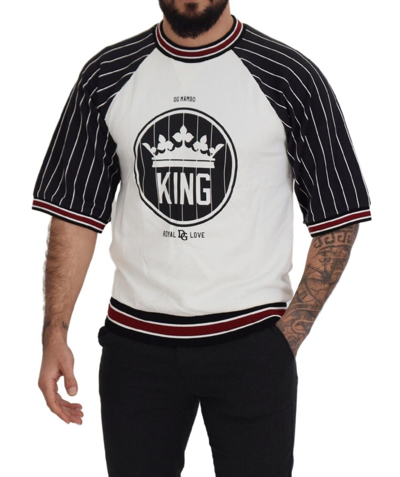 DGMillennials DG King Baumwoll-T-Shirt mit Rundhalsausschnitt