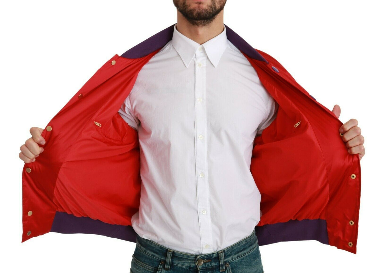Rote YEAR OF THE PIG Bomberjacke