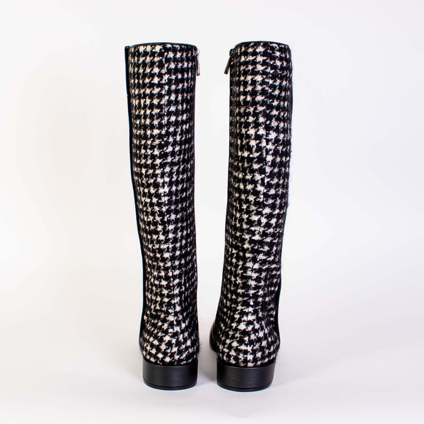Schwarze Lederstiefel