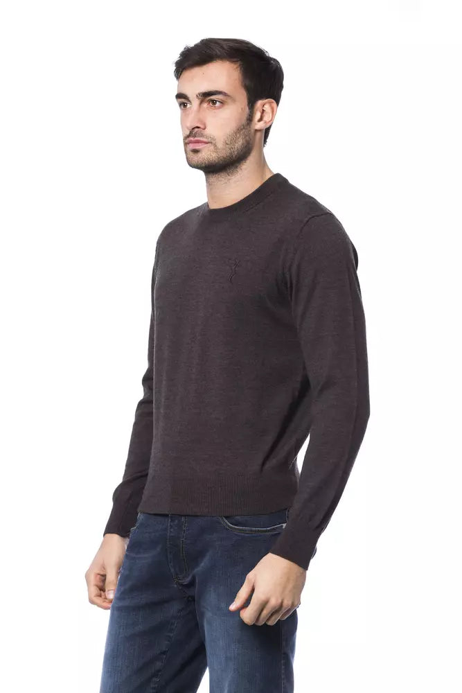 Brauner Pullover aus Merinowolle