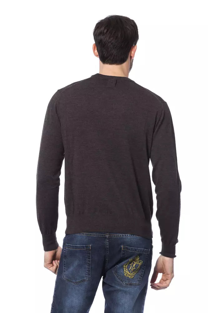 Brauner Pullover aus Merinowolle