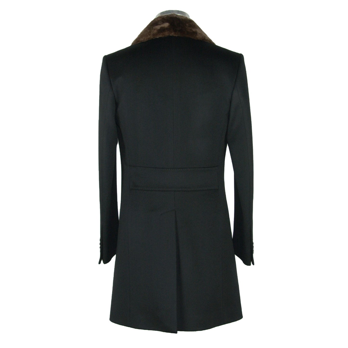 Schwarze Vergine Jacke aus Wolle