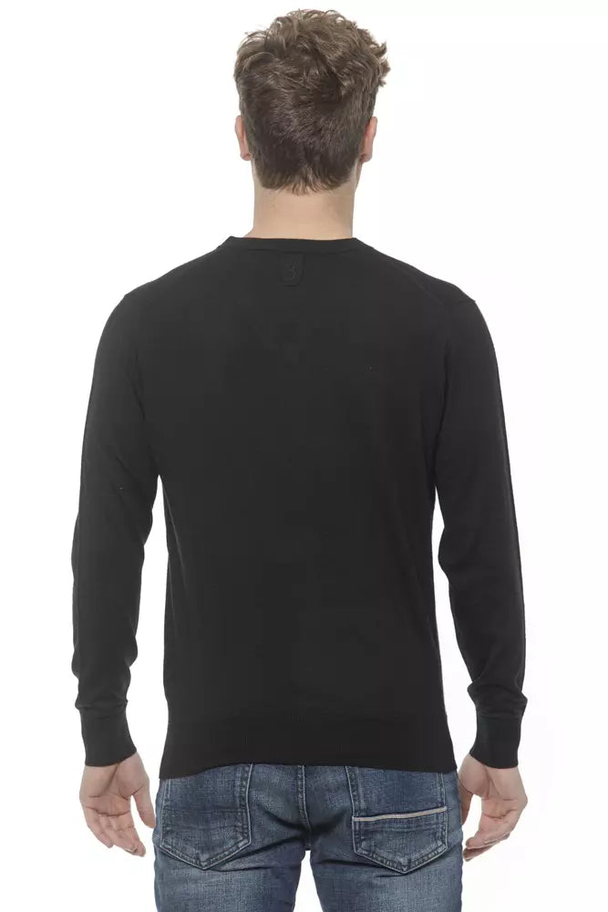 Schwarzer Kaschmirpullover