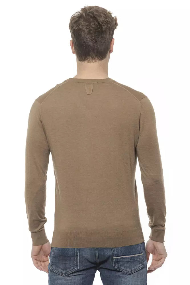 Beigefarbener Kaschmirpullover