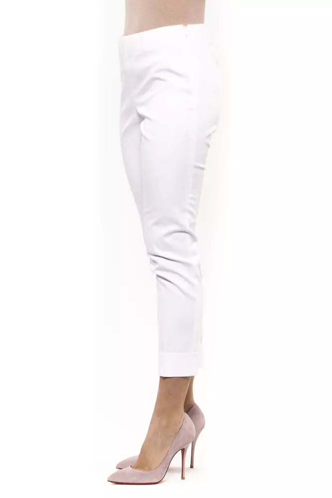 Weiße Baumwolljeans &Amp; Hose
