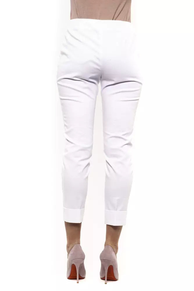 Weiße Baumwolljeans &Amp; Hose