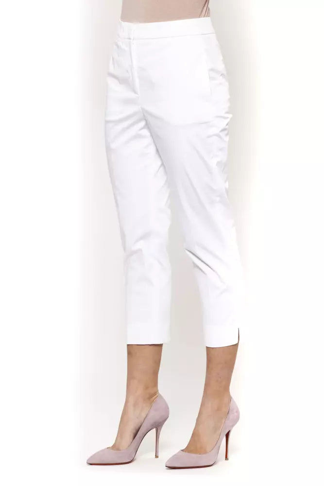 Weiße Baumwolljeans &Amp; Hose