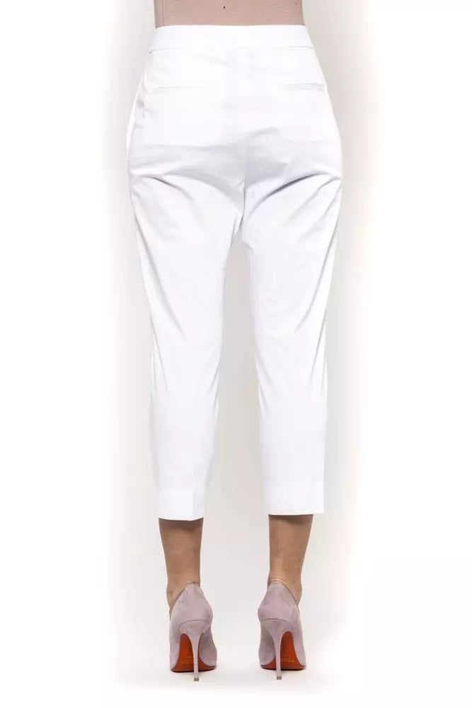 Weiße Baumwolljeans &Amp; Hose