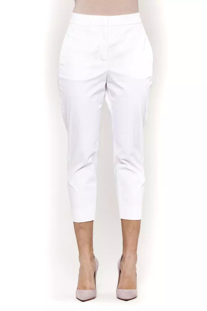 Weiße Baumwolljeans &Amp; Hose