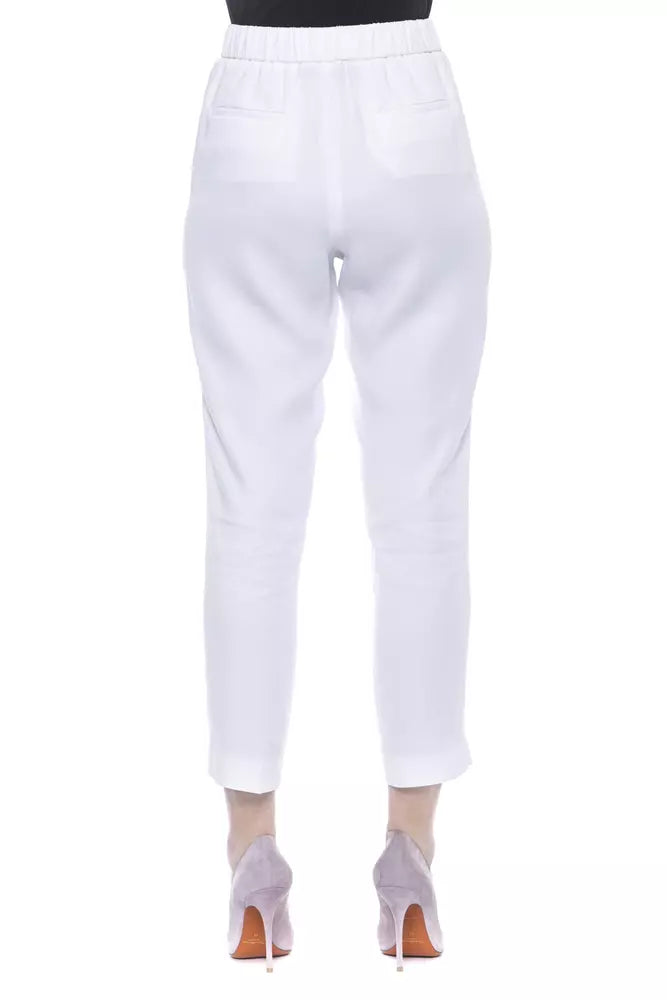 Weiße Viskose Jeans &Amp; Hose