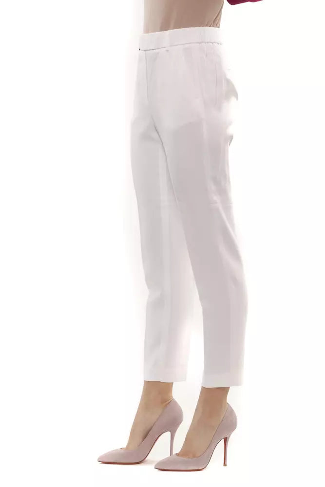 Weiße Viskose Jeans &Amp; Hose