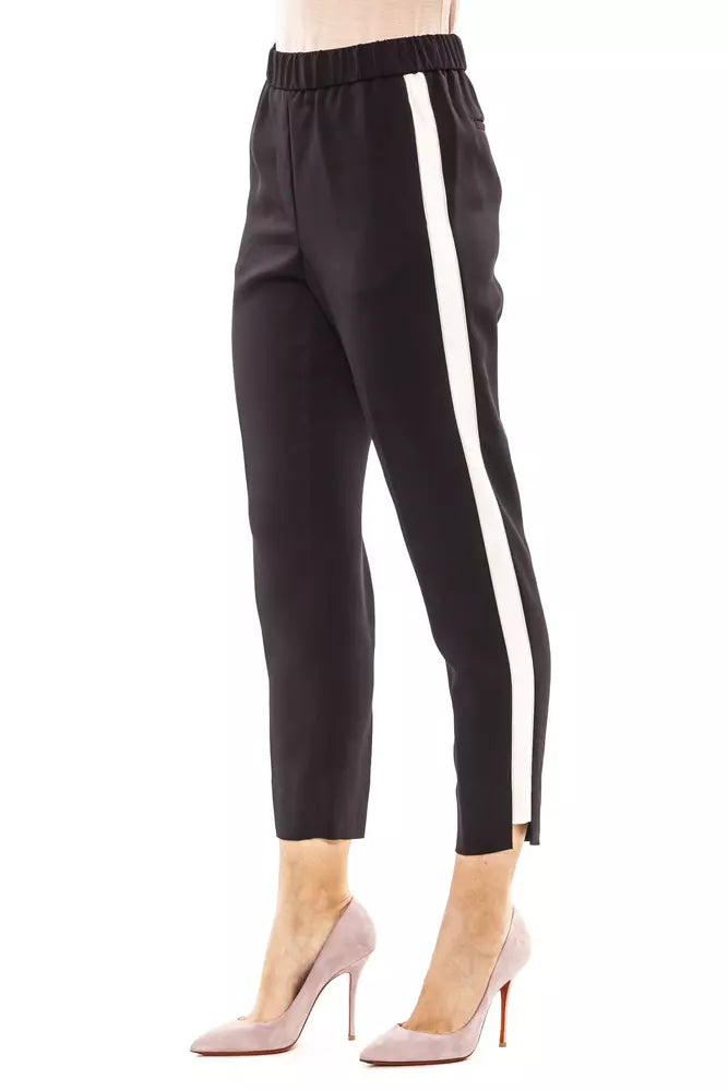 Blaue Viskose Jeans &Amp; Hose