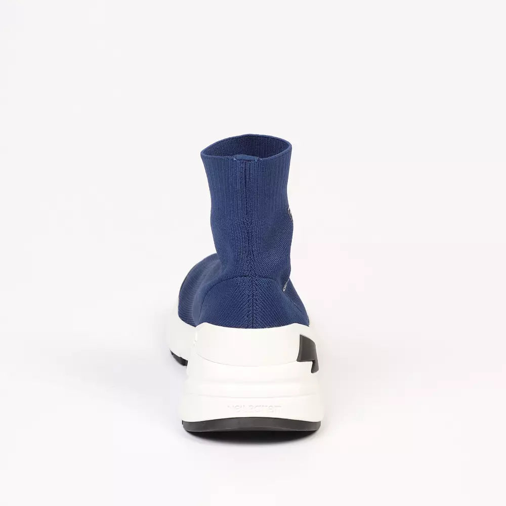 Blaues Textilfutter Sneaker