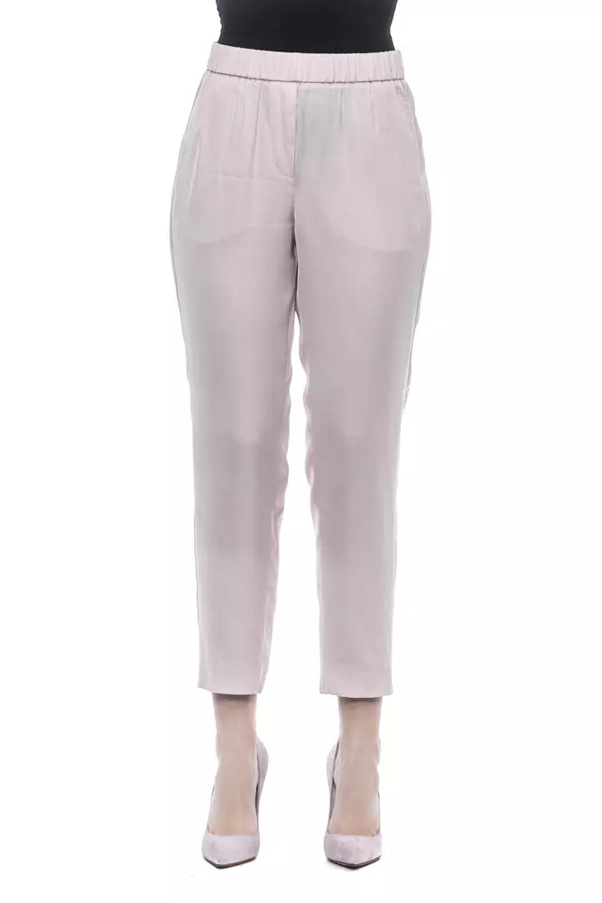 Rosa Viskose Jeans &Amp; Hose