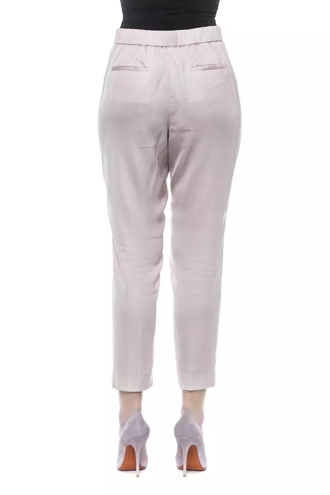 Rosa Viskose Jeans &Amp; Hose