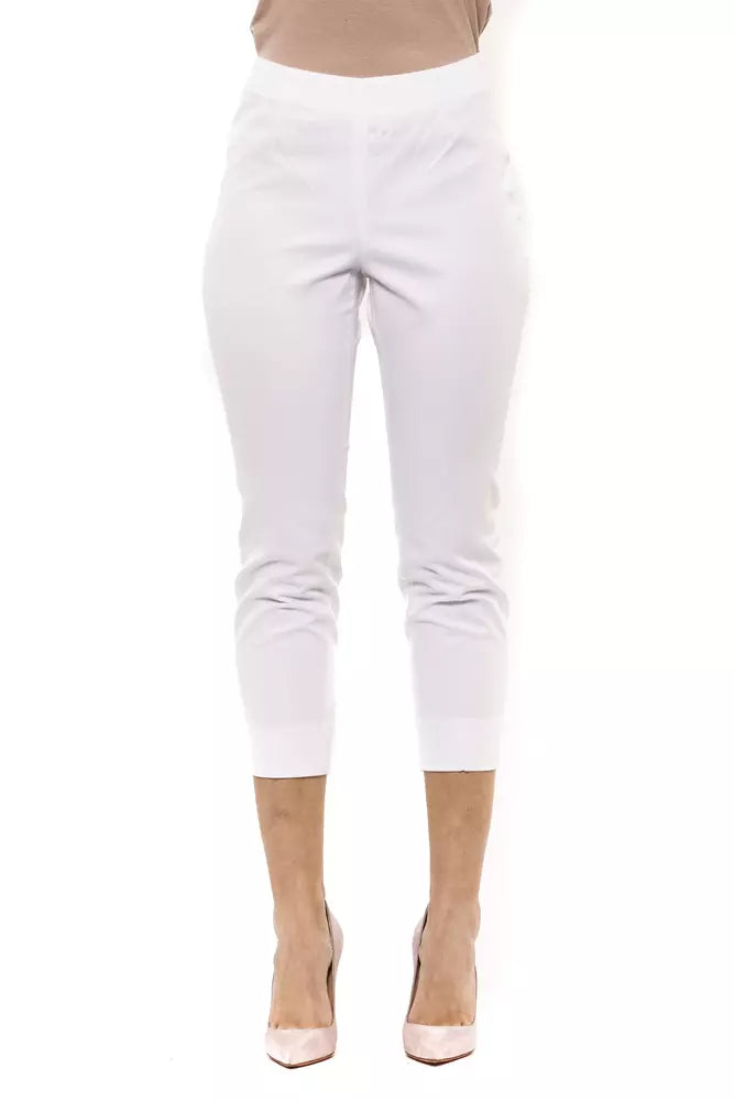 Weiße Baumwolljeans &Amp; Hose
