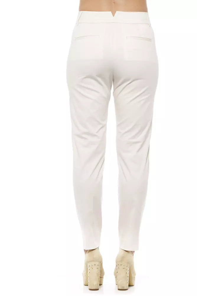 Beige Baumwolle Jeans &Amp; Hose
