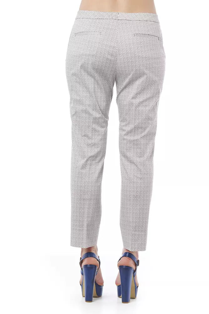 Weiße Baumwolljeans &Amp; Hose
