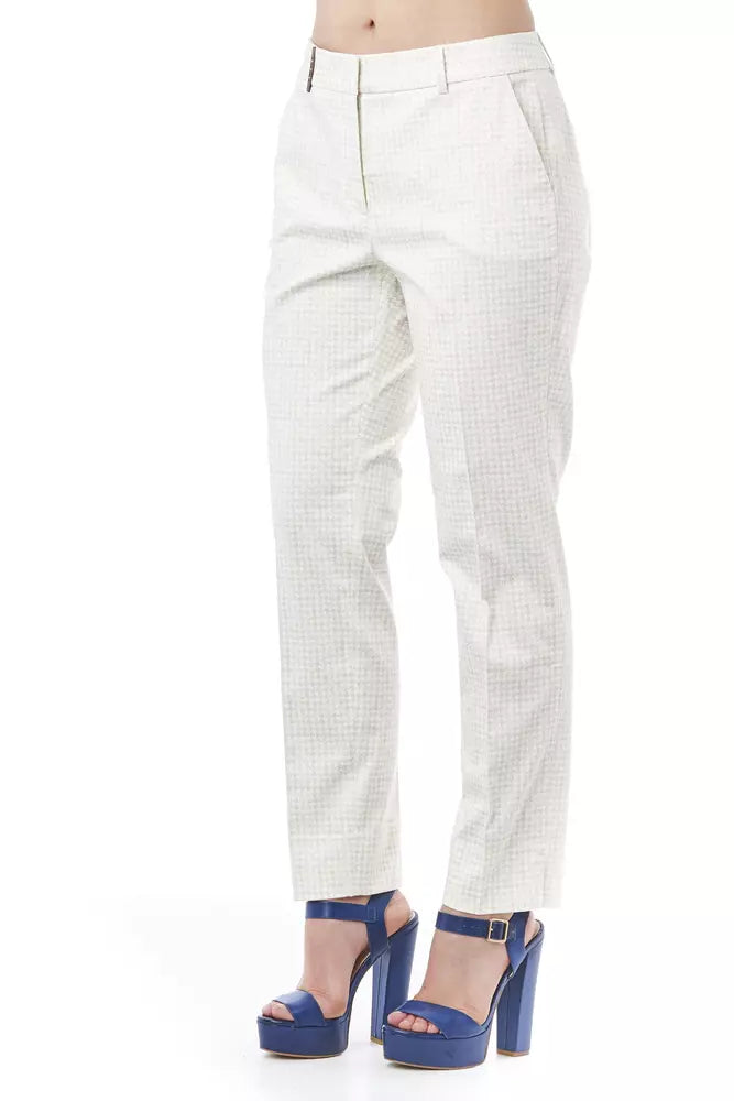 Beige Baumwolle Jeans &Amp; Hose