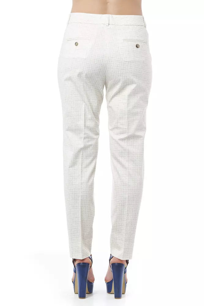 Beige Baumwolle Jeans &Amp; Hose